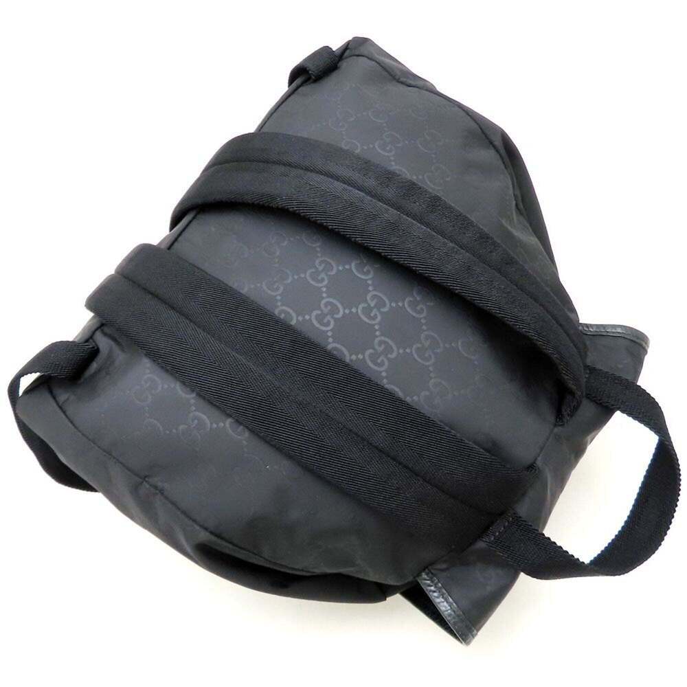 GUCCI Authentic Black Leather Backpack - Picture 5 of 16